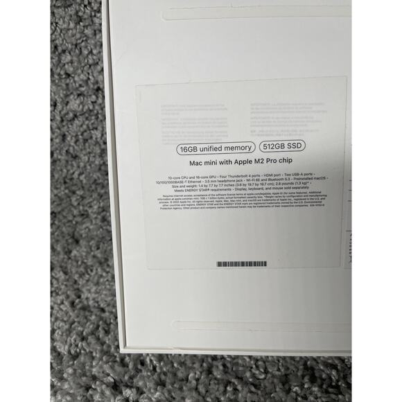 Apple Mac Mini With Apple M2 Pro Chip Empty Box Only - Picture 6 of 8
